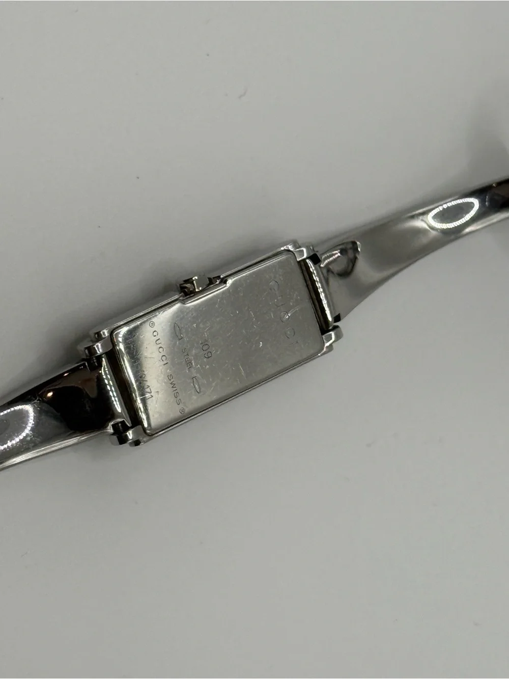 Gucci Silver Bangle Watch